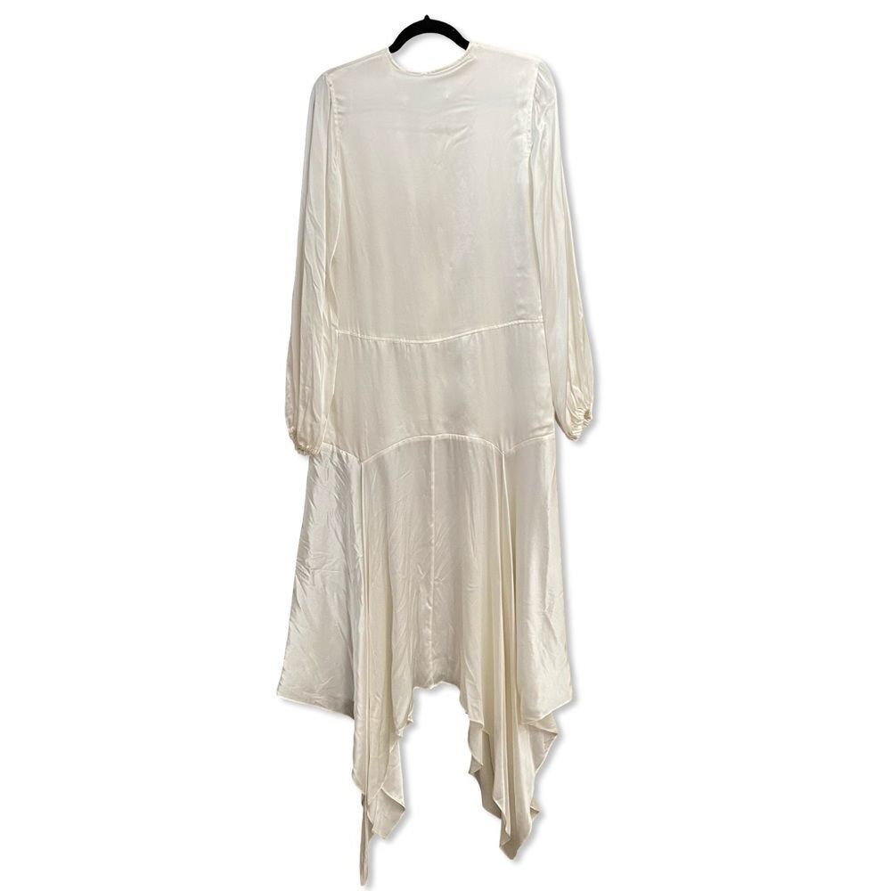 MARQUES' ALMEIDA embroidered silk maxi dress White flapper bridal $1300 NWT S - Picture 7 of 16